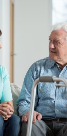 Elderly,Sick,Man,Meeting,With,His,Young,Pretty,Nurse